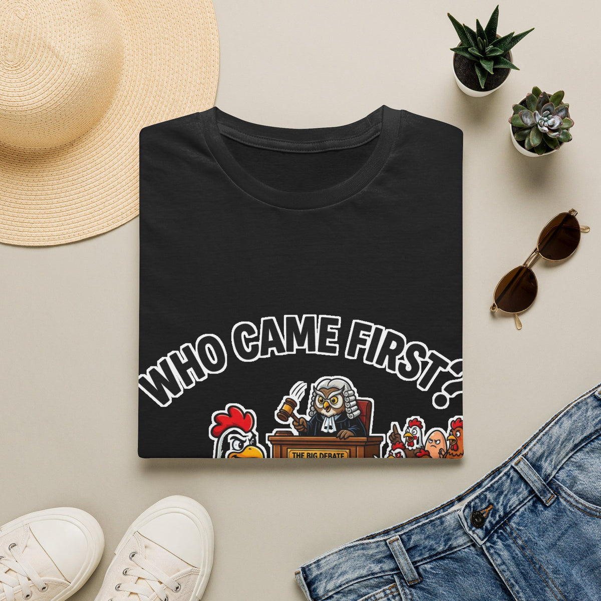Who Came First? Funny Chicken & Egg T-Shirt | Panamorfi UK