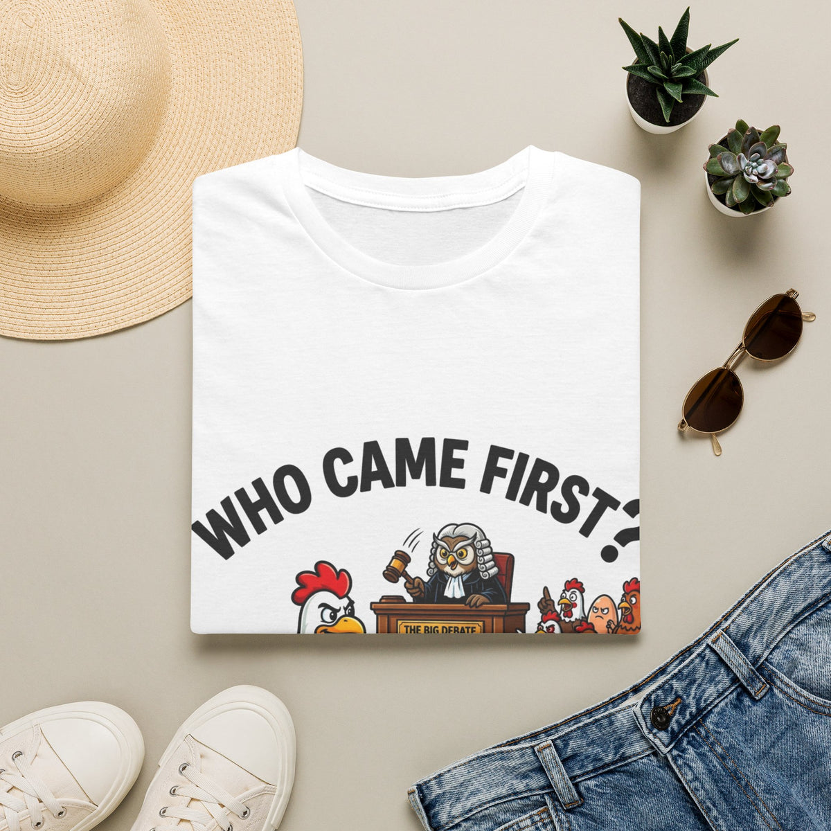 Who Came First? Funny Chicken & Egg T-Shirt | Panamorfi UK