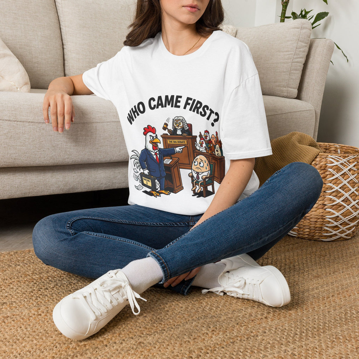 Who Came First? Funny Chicken & Egg T-Shirt | Panamorfi UK